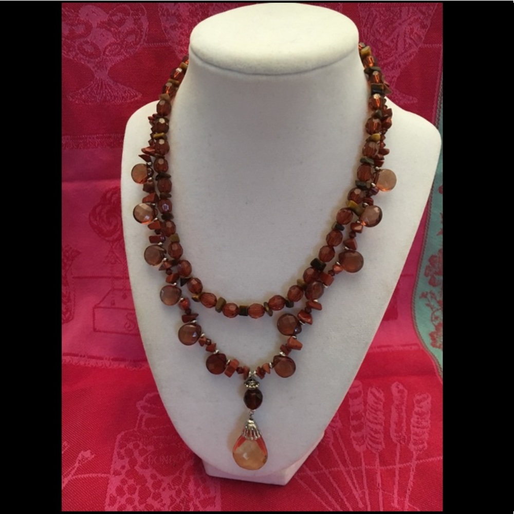2-Strand Teardrop Necklace